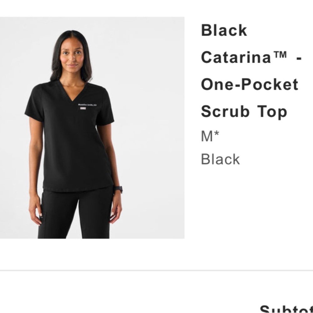 Figs scrub top